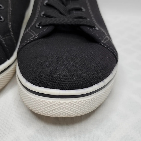 Vostey Black Canvas Shoes Men's Size 10 - Picture 6 of 12
